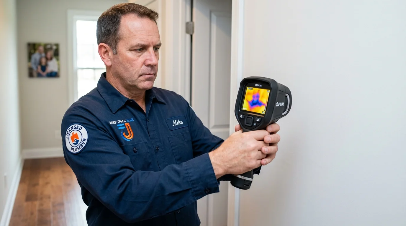 Thermal imaging leak detection by Johns Plumbing LLC in Indian Trail